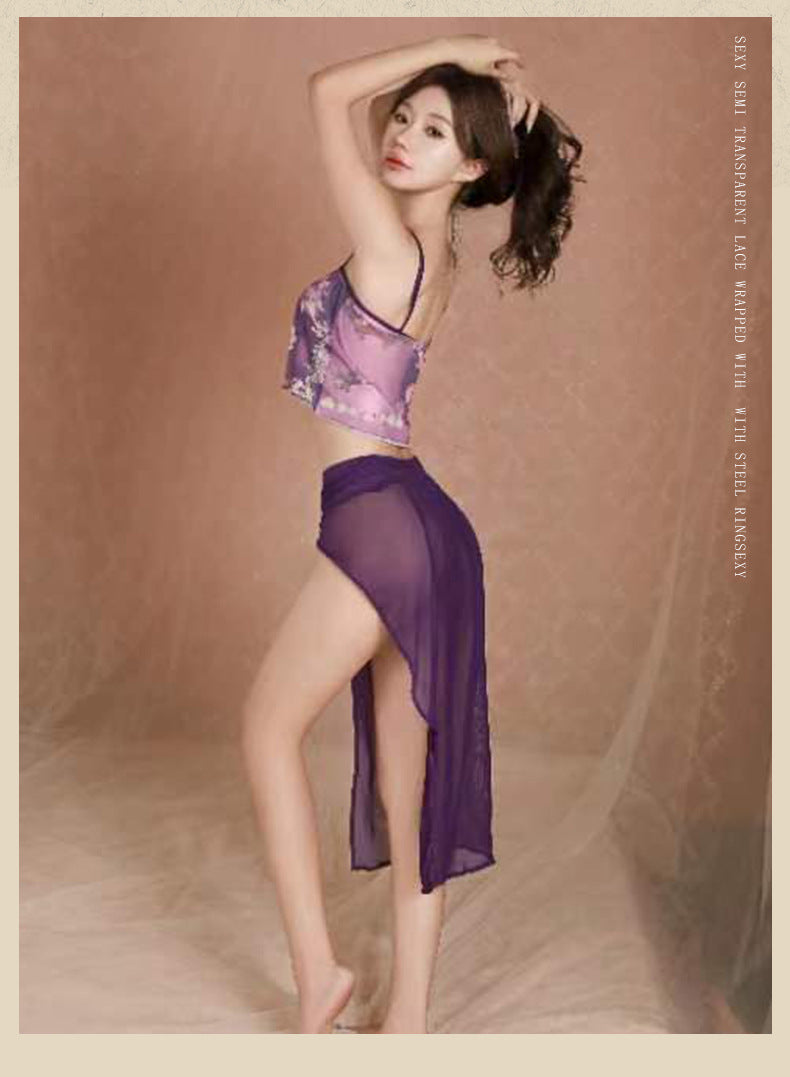 High-Slit Chiffon Dress