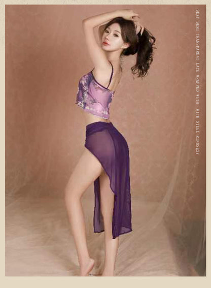 High-Slit Chiffon Dress