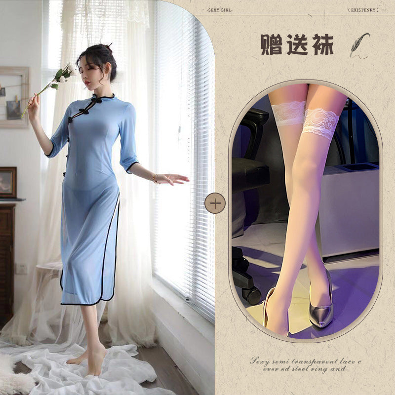 Sheer Qipao Nightie