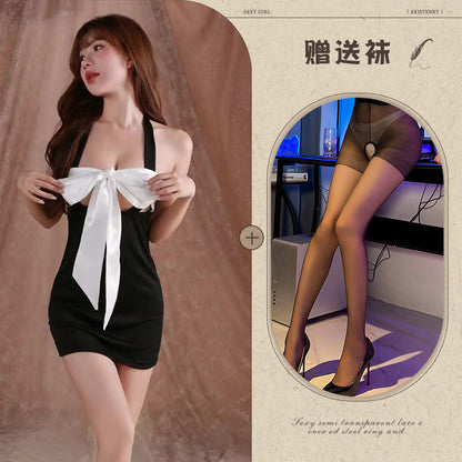 Sheer Slit Maxi Dress