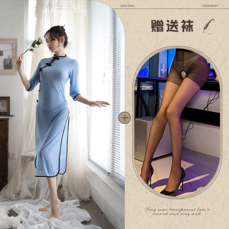 Sheer Qipao Nightie