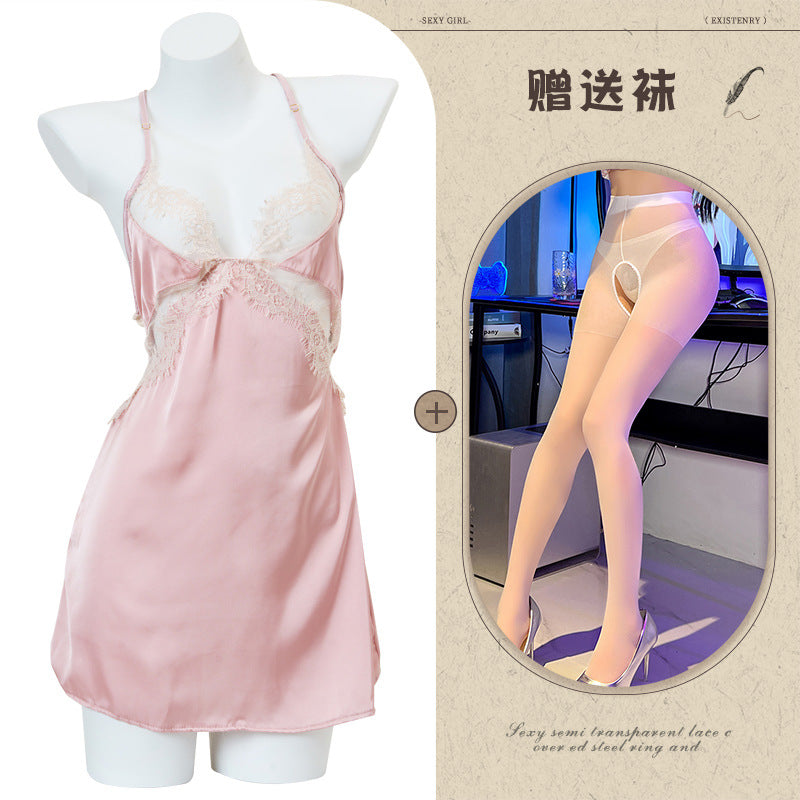 Silk Slit Nightdress