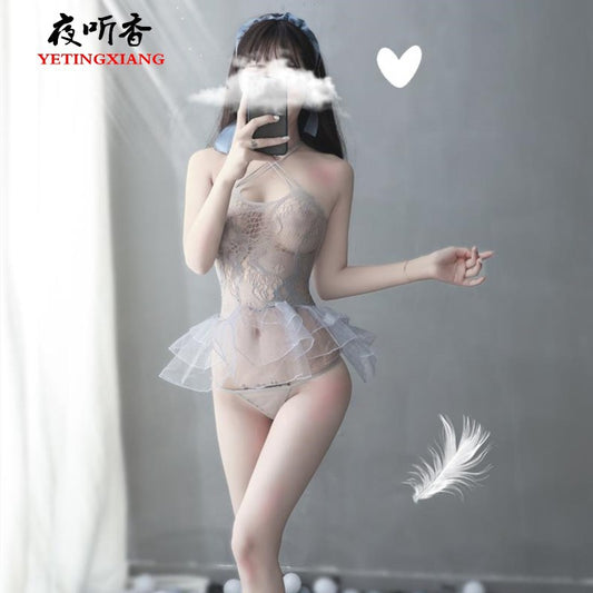 Sheer Cross-Strap Dress