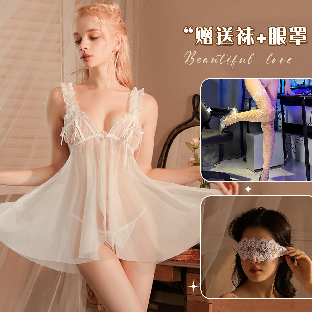 Sheer Cut-out Chemise