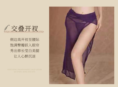 High-Slit Chiffon Dress