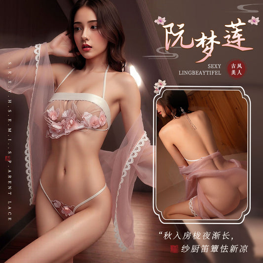 Oriental Mesh Corset Dress