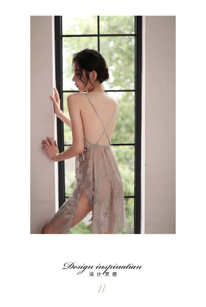 Silk Slit Nightdress