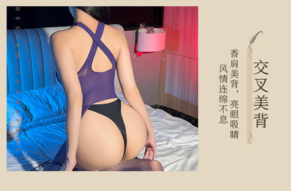 Fishnet Cut-out Bodysuit