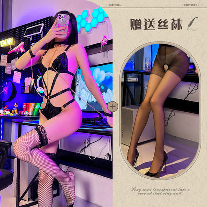 BDSM Maid Leather Costume 