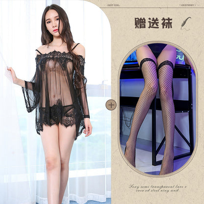 Sheer Off-shoulder Set