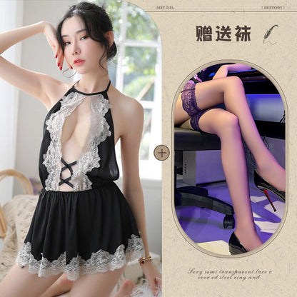 French Maid Lingerie Costume Set