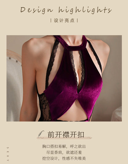 Velvet Qipao Lingerie 