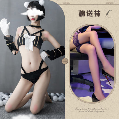 Catwoman Corset with Cut-Out Design