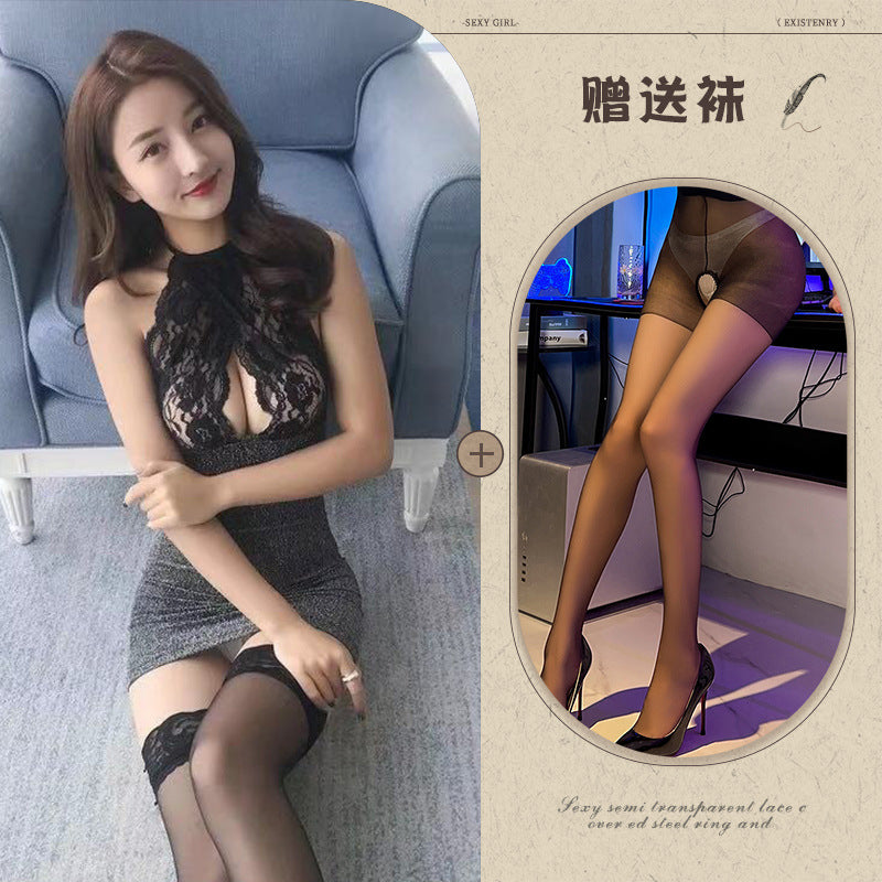 Open Crotch Lace Teddy