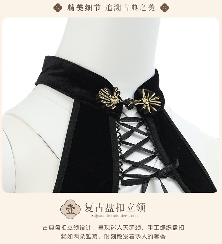 Slit Cheongsam Roleplay Costume Set