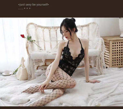 Backless Snap-Crotch Catsuit