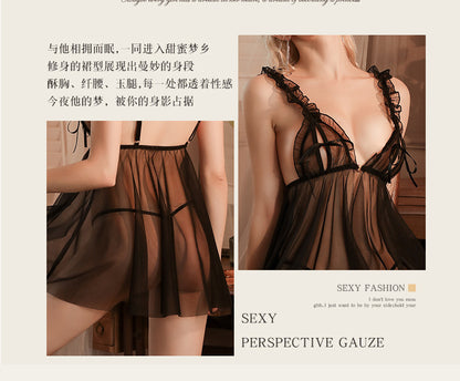 Sheer Cut-out Chemise