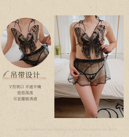 Black Sheer Sweet & Spicy Bralette Set