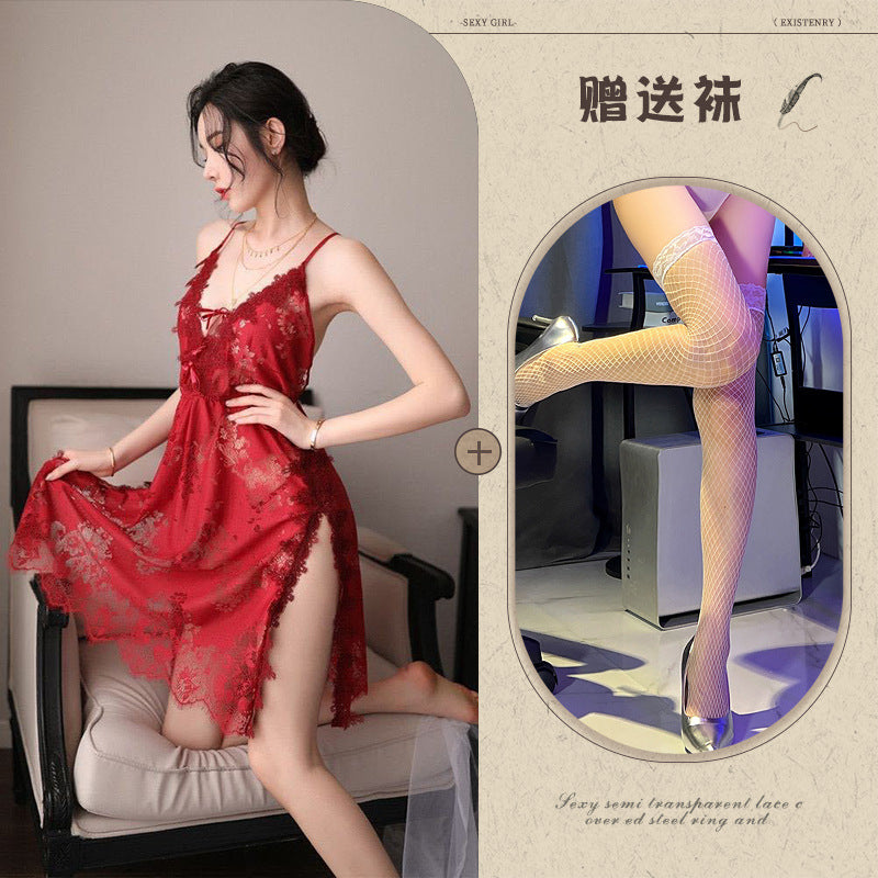 Silk Slit Nightdress