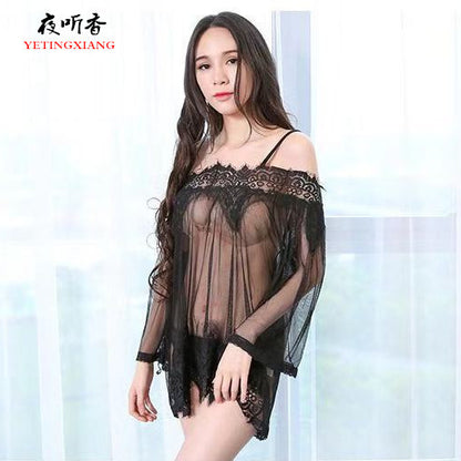 Sheer Off-shoulder Set