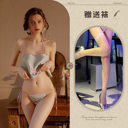 Embroidered Bustier Set