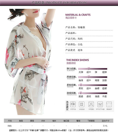 Floral Chiffon Robe