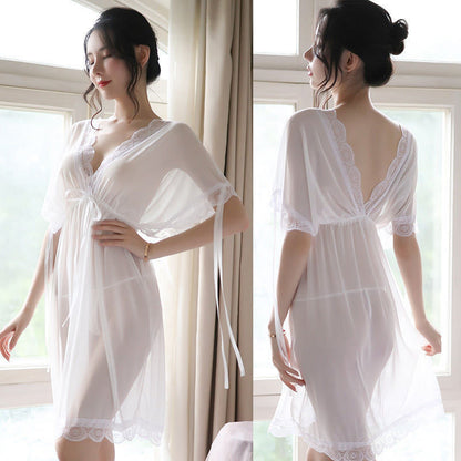 Plus Size Sheer Mesh Babydoll