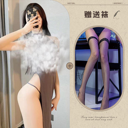 Silk Side-Slit Chemise