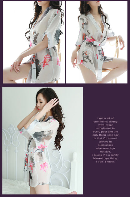 Floral Chiffon Robe