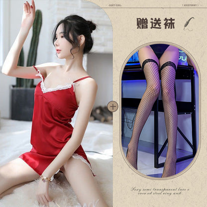 Sheer Slit Nightdress