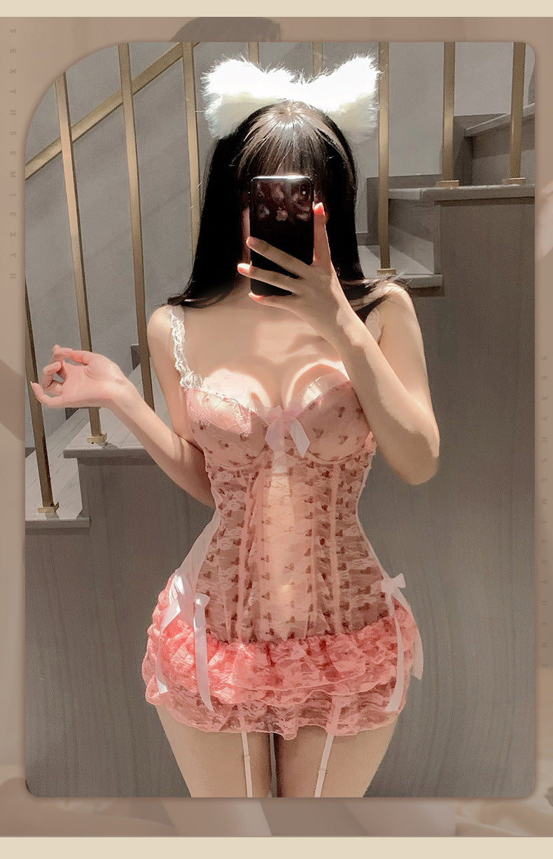 Plus Size Fishnet Teddy