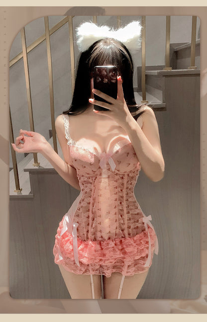 Plus Size Fishnet Teddy