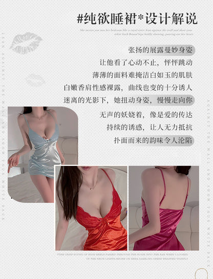 Sexy Underwear Slip Nightdress Lace Pajamas