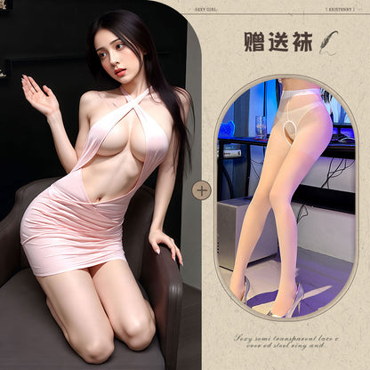 Sheer Secretary Dress