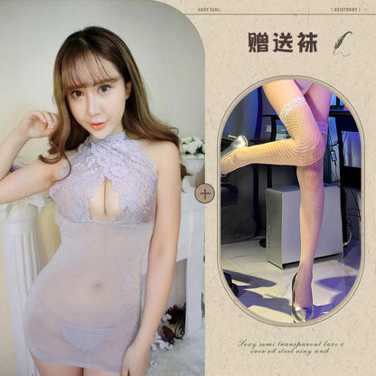 Sheer Qipao Bodysuit