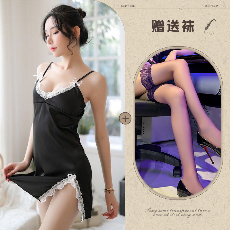 Sheer Slit Nightdress