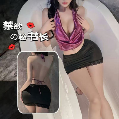 Purple Secretary Dress