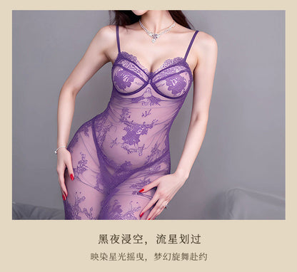 Purple Sheer Chemise