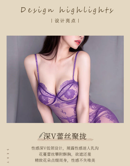 Purple Sheer Chemise