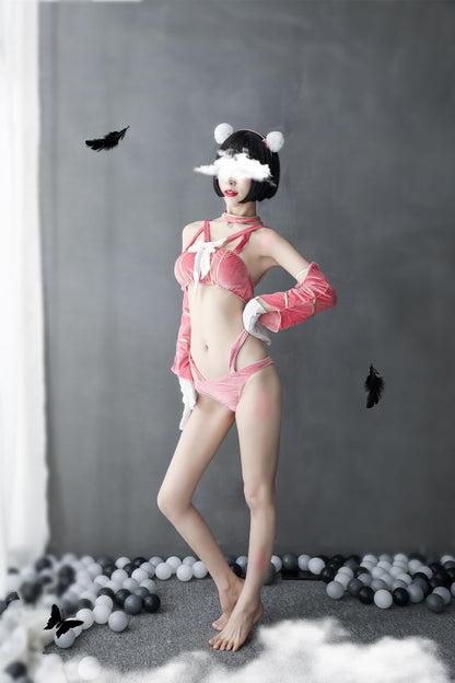 Catwoman Corset with Cut-Out Design