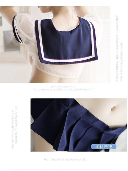 Strawberry Sheer Sailor Set 