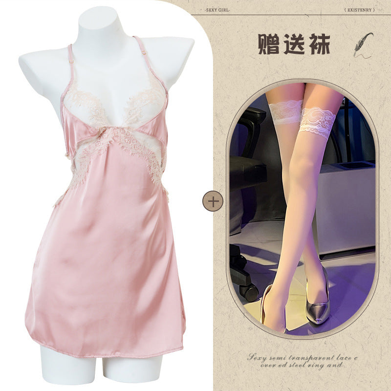 Silk Slit Nightdress
