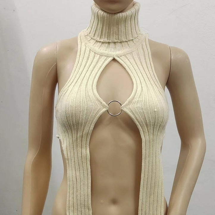 Knit Backless Top