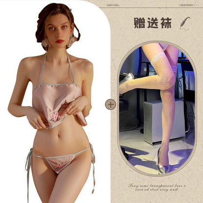 Embroidered Bustier Set