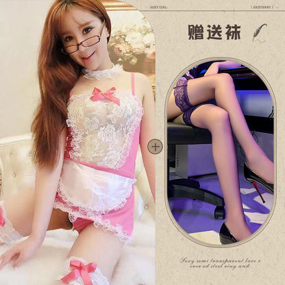 Maid Lace Apron Set