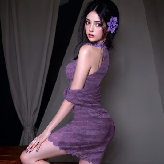 Purple Qipao Robe