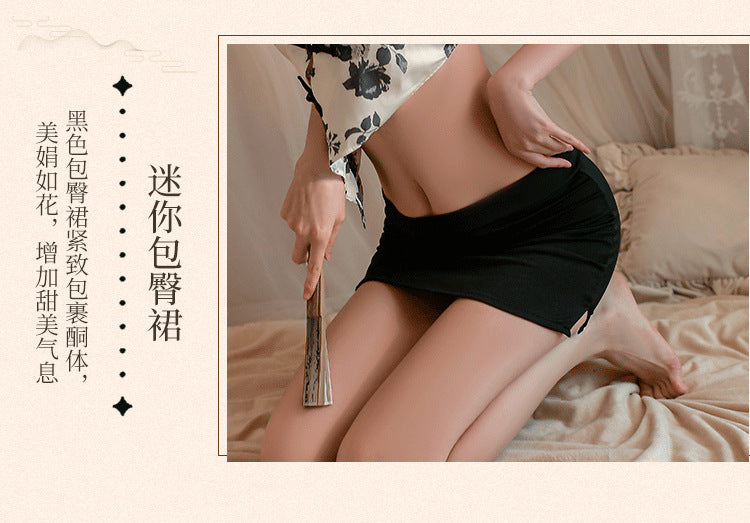 Retro Belly Wrap Secretary Costume