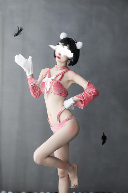 Catwoman Corset with Cut-Out Design
