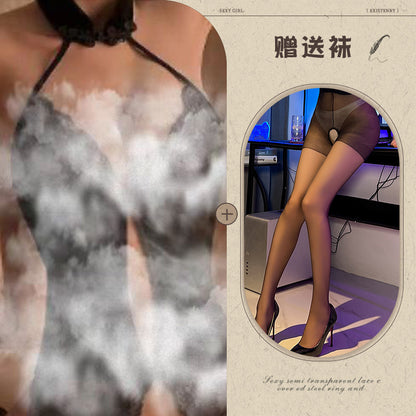 Cut-out Qipao Set