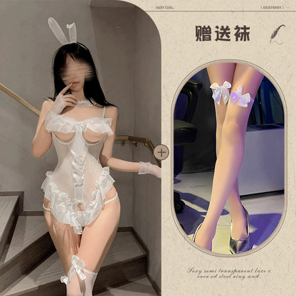 Bunny Lace Teddy Costume 
